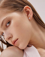 Load image into Gallery viewer, Set of 3 Diamante + Round Stud Earrings