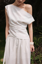 Load image into Gallery viewer, Multi-way Top // Trousers Set in White