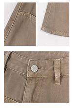 Load image into Gallery viewer, Tencel Blend Wide Flare Leg Jeans in Khaki
