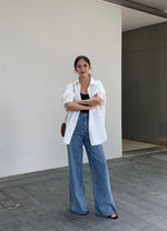 Load image into Gallery viewer, Oversized Classic Pocket Shirt in White