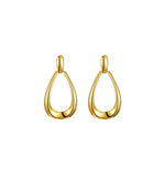 Load image into Gallery viewer, Oval Loop Drop Earrings in Gold