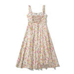 Load image into Gallery viewer, Mila Sweetheart Floral Slit Dress in Pink