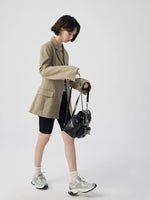 Load image into Gallery viewer, Structured Pocket Blazer in Khaki