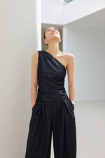 Load image into Gallery viewer, Toga Top // Trousers Set in Navy