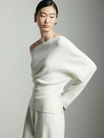 Load image into Gallery viewer, Toga Knit Sweater in White