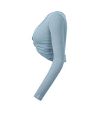 Load image into Gallery viewer, Twist Cropped Top in Mint Green