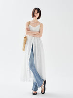 Load image into Gallery viewer, Floral Eyelet Midi Dress in White