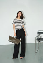 Load image into Gallery viewer, Classic Striped Tee in White/Black