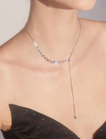 Load image into Gallery viewer, Diamante Drop Chain Necklace