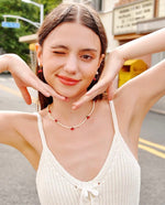 Load image into Gallery viewer, Cherry Beaded Necklace