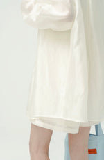 Load image into Gallery viewer, Smocked Cami Jumpsuit + Shirt Set in Cream