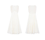 Load image into Gallery viewer, Tencel Eyelet Empire Maxi Dress in Cream