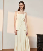 Load image into Gallery viewer, Cami Vest + Maxi Skirt Set in Cream