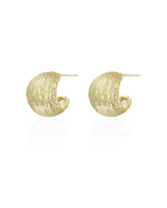 Load image into Gallery viewer, Textured Curve Earrings
