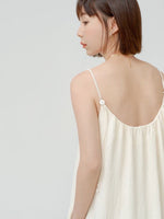 Load image into Gallery viewer, Textured Bead Cami Strap Pocket Maxi in Cream