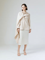Load image into Gallery viewer, Wrap Detail Blazer in Cream