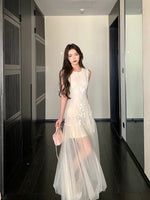 Load image into Gallery viewer, Applique Tulle Dress in Cream