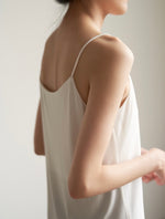Load image into Gallery viewer, Classic V Neck Silky Camisole in White