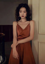 Load image into Gallery viewer, Sandstone Cami Midi Dress in Orange- S/M/L/XL