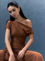 Load image into Gallery viewer, Toga Pocket Maxi Jumpsuit in Brown