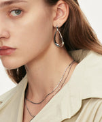 Load image into Gallery viewer, Oval Loop Drop Earrings in Gold