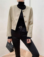 Load image into Gallery viewer, Boxy Pocket Light Jacket in Khaki
