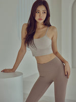 Load image into Gallery viewer, Classic Padded Camisole Top in Greige