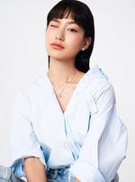 Load image into Gallery viewer, Horseshoe Pearl Diamante Necklace