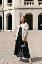 Load image into Gallery viewer, Sandstone Tie Maxi Dress in Black- S/M/L/XL