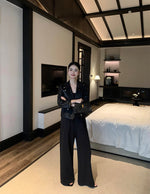 Load image into Gallery viewer, Bustier Pocket Maxi Jumpsuit in Black
