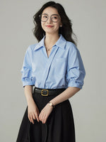 Load image into Gallery viewer, Lapel Pocket Shirt in White