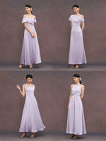 Load image into Gallery viewer, Long Bow Pocket Maxi Gown in Purple