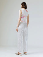Load image into Gallery viewer, Tyra Sequin Pants in Silver