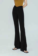 Load image into Gallery viewer, Curve Stretch Flare Leg Trousers in Black