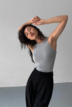 Load image into Gallery viewer, Classic Round Tank Top in Grey