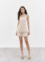 Load image into Gallery viewer, Floral Embroidered Shorts in Cream