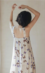 Load image into Gallery viewer, Printed Halter Maxi Dress in Beige