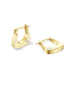Load image into Gallery viewer, Square Hoop Diamante Earrings