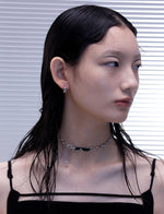 Load image into Gallery viewer, Silver Duo Wide Loop Earrings