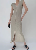 Load image into Gallery viewer, Multi-way Knit Dress in Off Grey