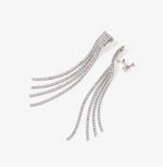 Load image into Gallery viewer, Asymmetric Sparkle Dangle Earrings