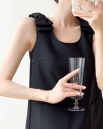 Load image into Gallery viewer, Bow Pocket Shift Dress in Black