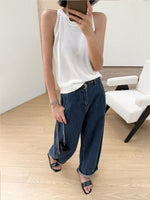 Load image into Gallery viewer, Light Knit Sleeveless Top in White