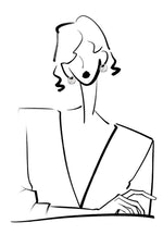 Load image into Gallery viewer, Abstract Block Pearl Earrings