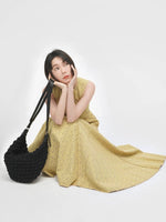 Load image into Gallery viewer, Floral Flare Pocket Maxi Dress in Yellow