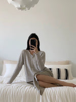 Load image into Gallery viewer, Light Woolly Cardigan in Griege