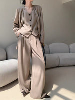 Load image into Gallery viewer, Wide Leg Hook Trousers in Mocha