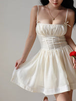 Load image into Gallery viewer, Lolita Mini Dress in Cream