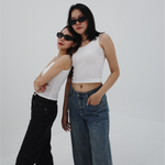 Load image into Gallery viewer, Pointelle Tank Top in White