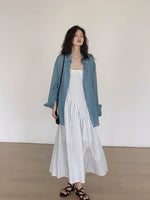 Load image into Gallery viewer, Striped Cami Maxi Jumpsuit in White